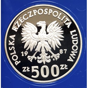 Polska, PRL (1944-1989), 500 złotych 1987, Kazimierz III Wielki (1)