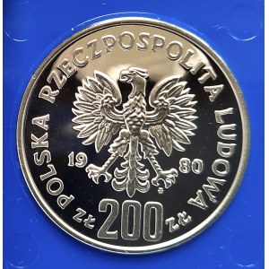 Polen, PRL (1944-1989), 200 Zloty 1980, Bolesław I. Chrobry