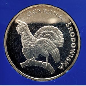 Poland, People's Republic of Poland (1944-1989), 100 gold 1980, Environmental Protection - Grouse.