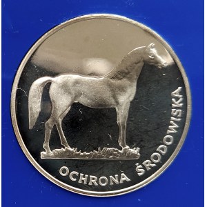 Polen, PRL (1944-1989), 100 Zloty 1981, Umweltschutz - Pferd