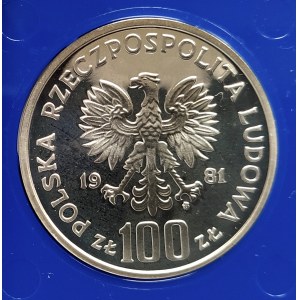 Polska, PRL (1944-1989), 100 złotych 1981, Ochrona Środowiska - Koń