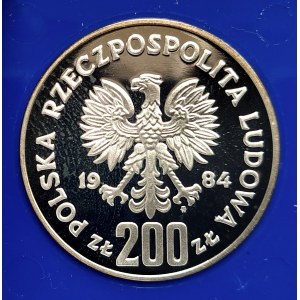 Polska, PRL (1944-1989), 200 złotych 1984, XXIII Olimpiada w Los Angeles (3)