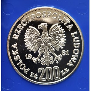 Polen, Volksrepublik Polen (1944-1989), 200 Zloty 1981, Bolesław II Smiały