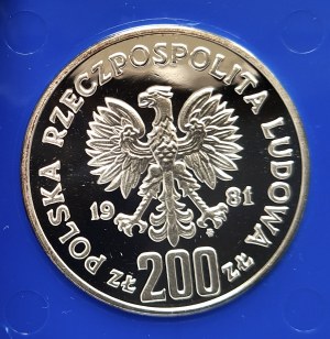 Poland, People's Republic of Poland 1944-1989, 200 gold 1981, Boleslaw II the Bold