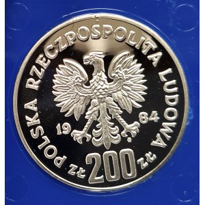 Polska, PRL (1944-1989), 200 złotych 1984, XIV Zimowe Igrzyska Olimpijskie Sarajewo 1984 (2)