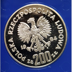 Polska, PRL (1944-1989), 200 złotych 1984, XIV Zimowe Igrzyska Olimpijskie Sarajewo 1984 (3)