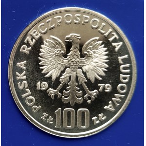 Polen, Volksrepublik Polen (1944-1989), 100 Zloty 1979, Umweltschutz - Luchs