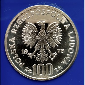 Poland, People's Republic of Poland (1944-1989), 100 gold 1978, Environmental Protection - Beaver
