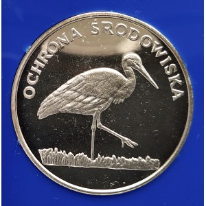 Polska, PRL (1944-1989), 100 złotych 1982, Ochrona Środowiska - Bocian