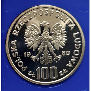 Poland, People's Republic of Poland (1944-1989), 100 gold 1980, Jan Kochanowski