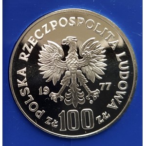 Poland, People's Republic of Poland (1944-1989), 100 gold 1977, Henryk Sienkiewicz