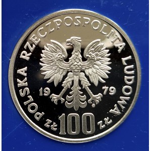 Polen, Volksrepublik Polen (1944-1989), 100 Zloty 1979, Umweltschutz - Kozica