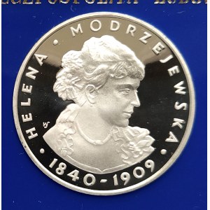 Polska, PRL (1944-1989), 100 złotych 1975, Helena Modrzejewska