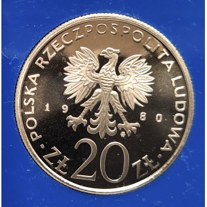 Polska, PRL (1944-1989), 20 złotych 1980, Igrzyska XXII Olimpiady Moskwa