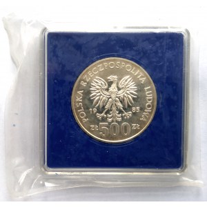 Poland, People's Republic (1944-1989), 500 gold 1985, 40 Years of the United Nations (1)