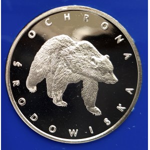 Polska, PRL (1944-1989), 100 złotych 1983, Ochrona środowiska - Niedźwiedź (1)