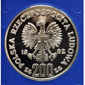 Polska, PRL (1944-1989), 200 złotych 1982 Mistrzostwa Świata w Piłce Nożnej - Hiszpania '82