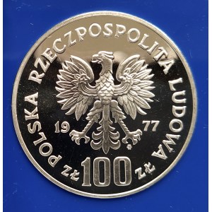 Polen, PRL (1944-1989), 100 Zloty 1977, Königsschloss Wawel
