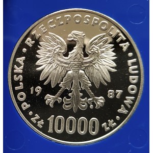 Polen, Volksrepublik Polen (1944-1989), 10000 Gold 1987, Johannes Paul II (1)