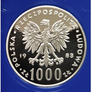Poland, People's Republic of Poland (1944-1989), 1000 gold 1983, John Paul II (1)