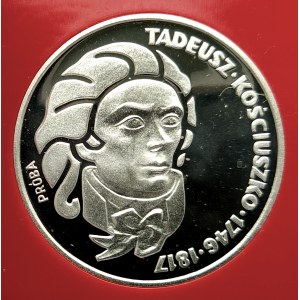 Polen, Volksrepublik Polen (1944-1989), 100 Zloty 1976, Tadeusz Kościuszko - Muster, Silber