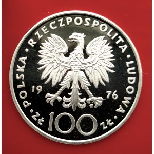 Poland, People's Republic of Poland (1944-1989), 100 gold 1976, Tadeusz Kosciuszko - sample, silver
