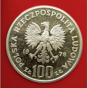 Poland, People's Republic of Poland (1944-1989), 100 gold 1978, Interkosmos - First Pole in Space - sample, silver