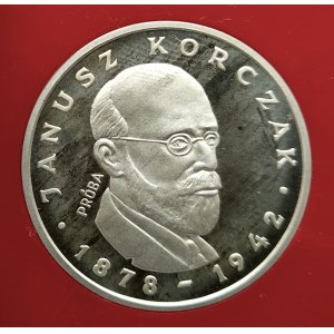 Polska, PRL (1944-1989), 100 złotych 1978, Janusz Korczak - próba, srebro