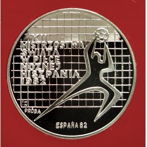 Polen, Volksrepublik Polen (1944-1989), 200 Gold 1982, XII Fußball-Weltmeisterschaft - Spanien '82 - Probe, Silber