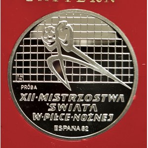 Polen, Volksrepublik Polen (1944-1989), 200 Gold 1982, XII Fußball-Weltmeisterschaft - Spanien '82 - Probe, Silber