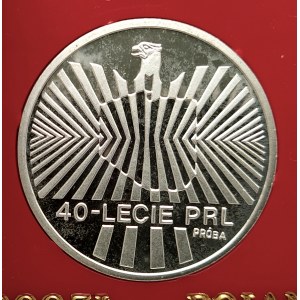 Polen, Volksrepublik Polen (1944-1989), 1000 Gold 1984, 40. Jahrestag der Volksrepublik Polen - Muster, Silber (1)