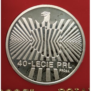 Polska, PRL (1944-1989), 1000 złotych 1984, 40-Lecie PRL - próba, srebro (2)