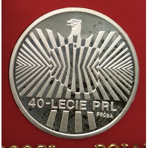Poland, People's Republic of Poland (1944-1989), 1000 gold 1984, 40th Anniversary of the People's Republic of Poland - sample, silver (2)
