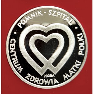 Polen, Volksrepublik Polen (1944-1989), 1000 Gold 1985, Denkmal - Krankenhaus des Gesundheitszentrums der polnischen Mutter - Muster, Silber (1)