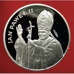 Polska, PRL (1944-1989), 1000 złotych 1982, Jan Paweł II - półpostać - próba, srebro (1)