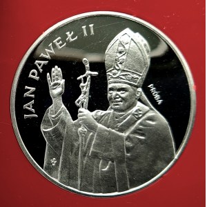 Polska, PRL (1944-1989), 1000 złotych 1982, Jan Paweł II - półpostać - próba, srebro (2)