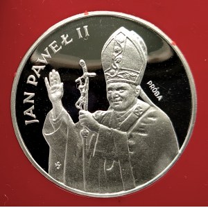 Poland, People's Republic of Poland (1944-1989), 1,000 gold 1982, John Paul II - half figure - sample, silver (3)