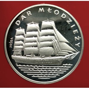 Polska, PRL (1944-1989), 500 złotych 1982, Dar Młodzieży - próba, srebro