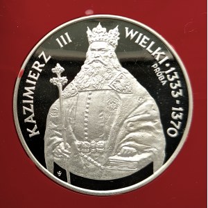 Poland, People's Republic of Poland (1944-1989), 1000 gold 1987, Casimir III the Great - sample, silver (1)