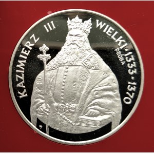 Polska, PRL (1944-1989), 1000 złotych 1987, Kazimierz III Wielki - próba, srebro (2)