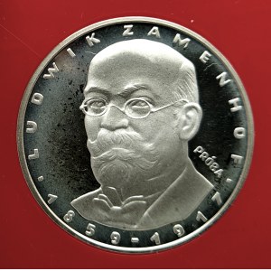 Poland, People's Republic of Poland (1944-1989), 100 gold 1979, Ludwik Zamenhof - sample, silver