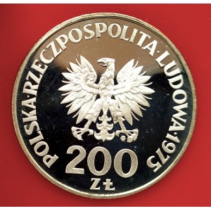 Polen, Volksrepublik Polen (1944-1989), 200 Gold 1975, XXX Jahrestag des Sieges über den Faschismus - Schwerter - Prozess, Silber