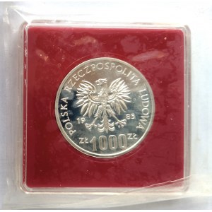 Polen, Volksrepublik Polen (1944-1989), 1000 Gold 1985, 40 Jahre Vereinte Nationen - Muster, Silber (1)