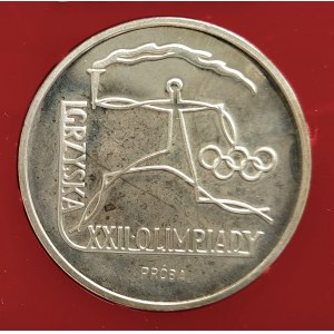 Polen, Volksrepublik Polen (1944-1989), 100 Gold 1980, Spiele der XXII. Olympiade Moskau - Versuch, Silber