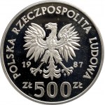 Polska, PRL (1944-1989), 500 złotych 1987, XV Zimowe Igrzyska Olimpijskie Calgary 1988 (1)