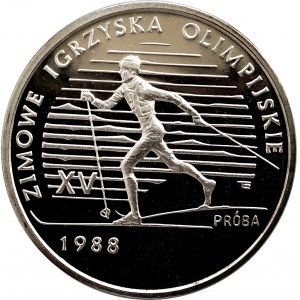 Poland, People's Republic of Poland (1944-1989), 1000 gold 1987, XV Olympic Games 1988 - sample, silver (2)