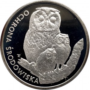 Polska, PRL (1944-1989), 500 złotych 1986, Ochrona Środowiska - Sowa z młodymi (1)