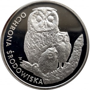 Poland, People's Republic of Poland (1944-1989), 500 gold 1986, Environmental Protection - Owl with young (2)
