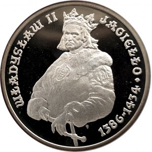 Poland, People's Republic of Poland (1944-1989), 5000 gold 1989, Wladyslaw II Jagiello - half figure (2)