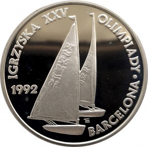 Poland, the Republic since 1989, 200,000 gold 1991, Games of XXV Olympiad Barcelona 1992 - Sailboats (1)